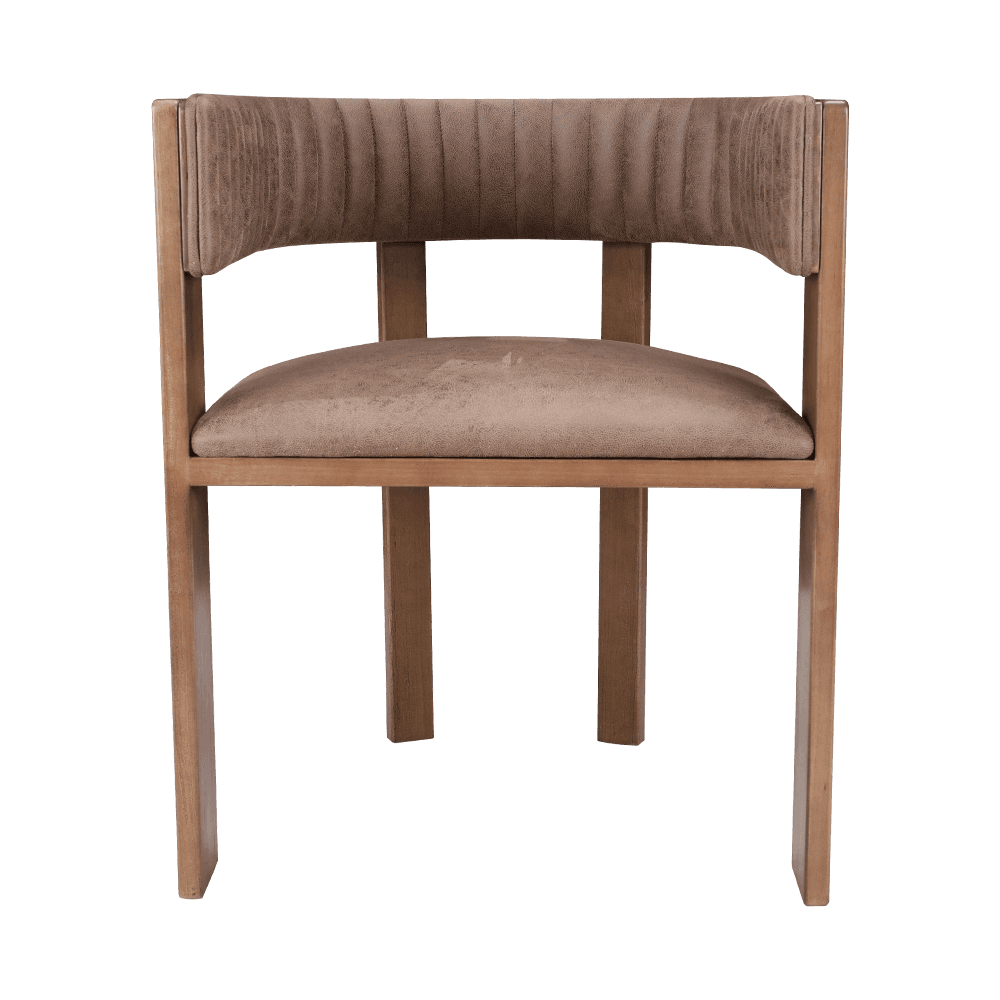 Upholstered Vintage Solid Wood Dining Chair