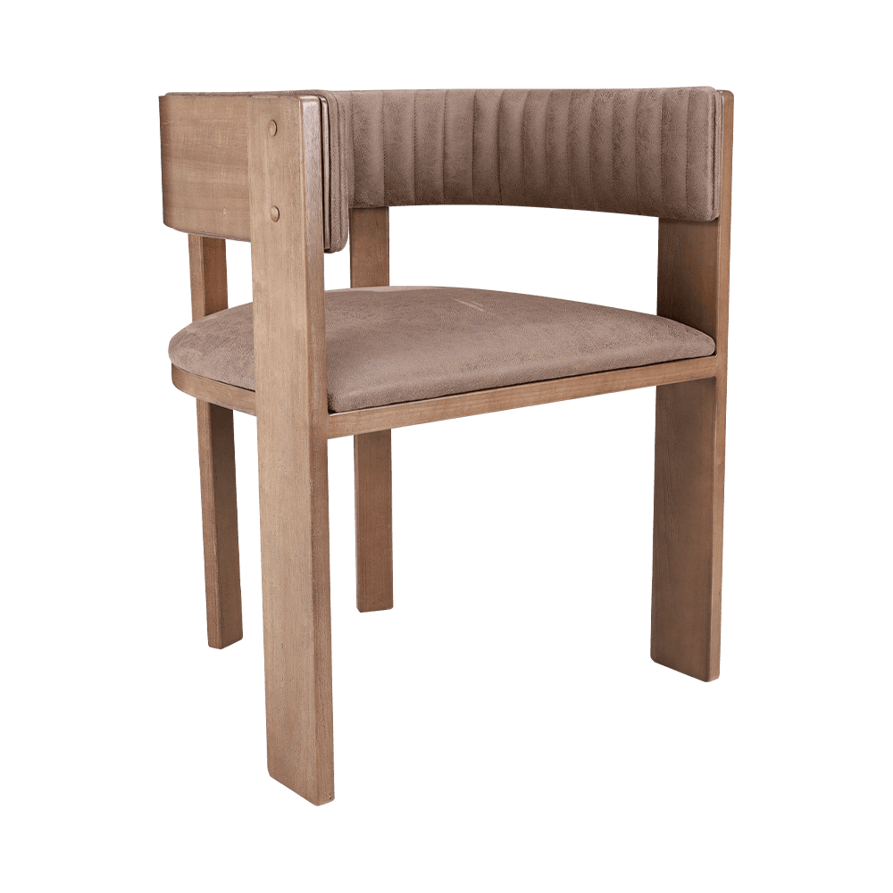 Upholstered Vintage Solid Wood Dining Chair
