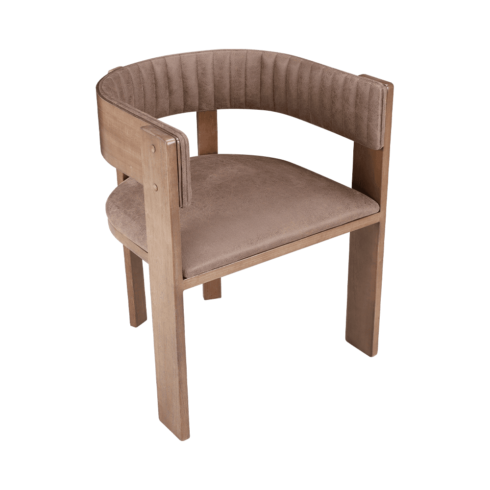 Upholstered Vintage Solid Wood Dining Chair