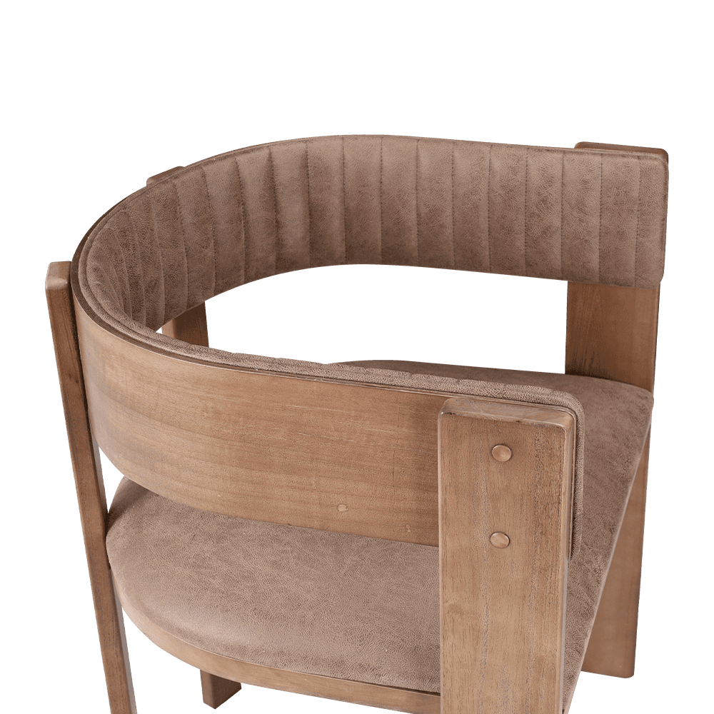 Upholstered Vintage Solid Wood Dining Chair