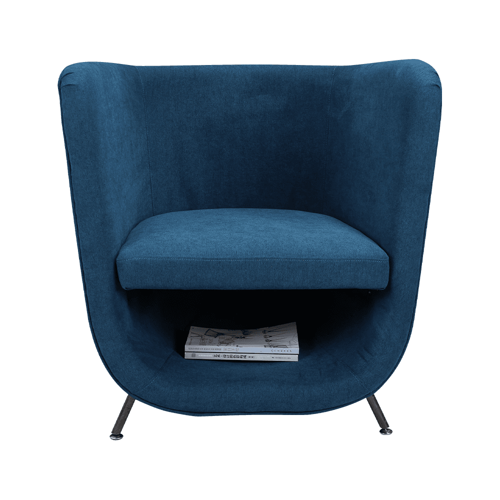 Fabric Lounge Chair with Built-in Storage