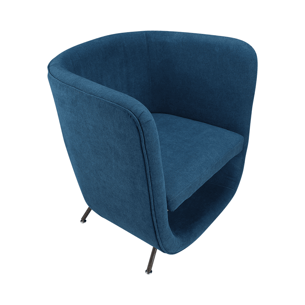 Fabric Lounge Chair with Built-in Storage