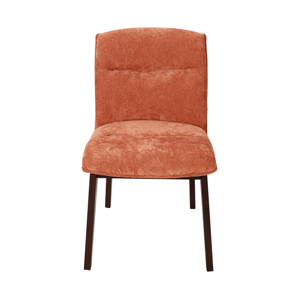 Upholstered solid wood dining chair