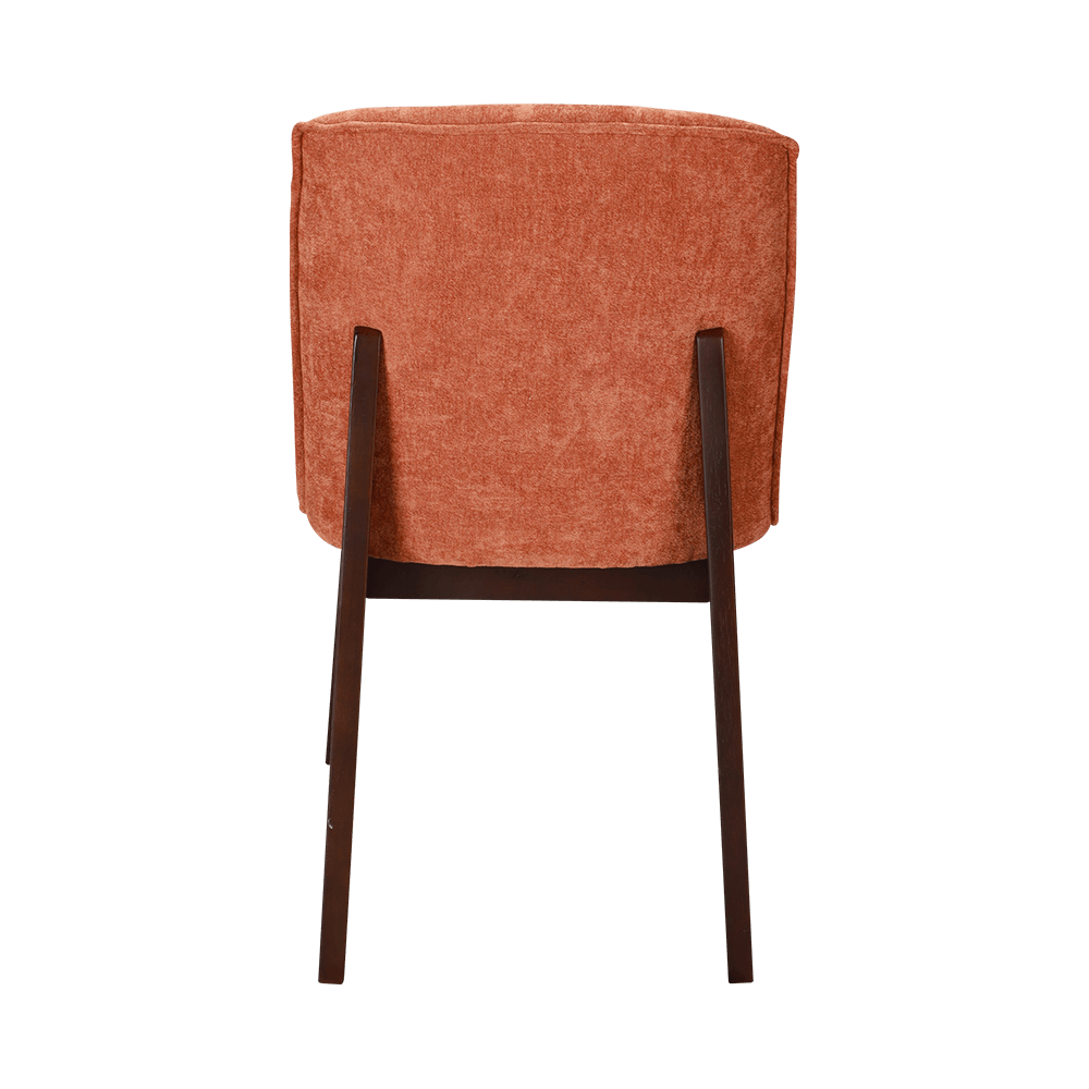 Upholstered solid wood dining chair