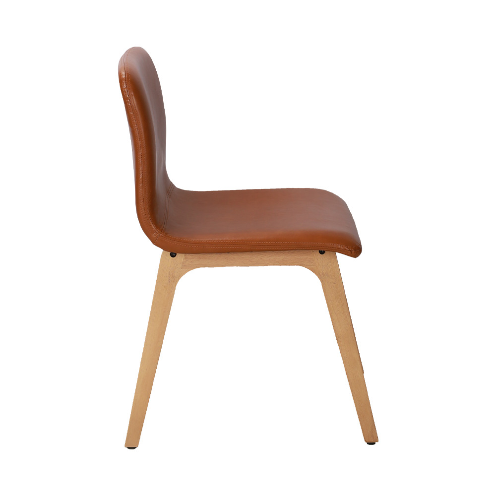 Brown Bentwood Solid Wood Dining Chair