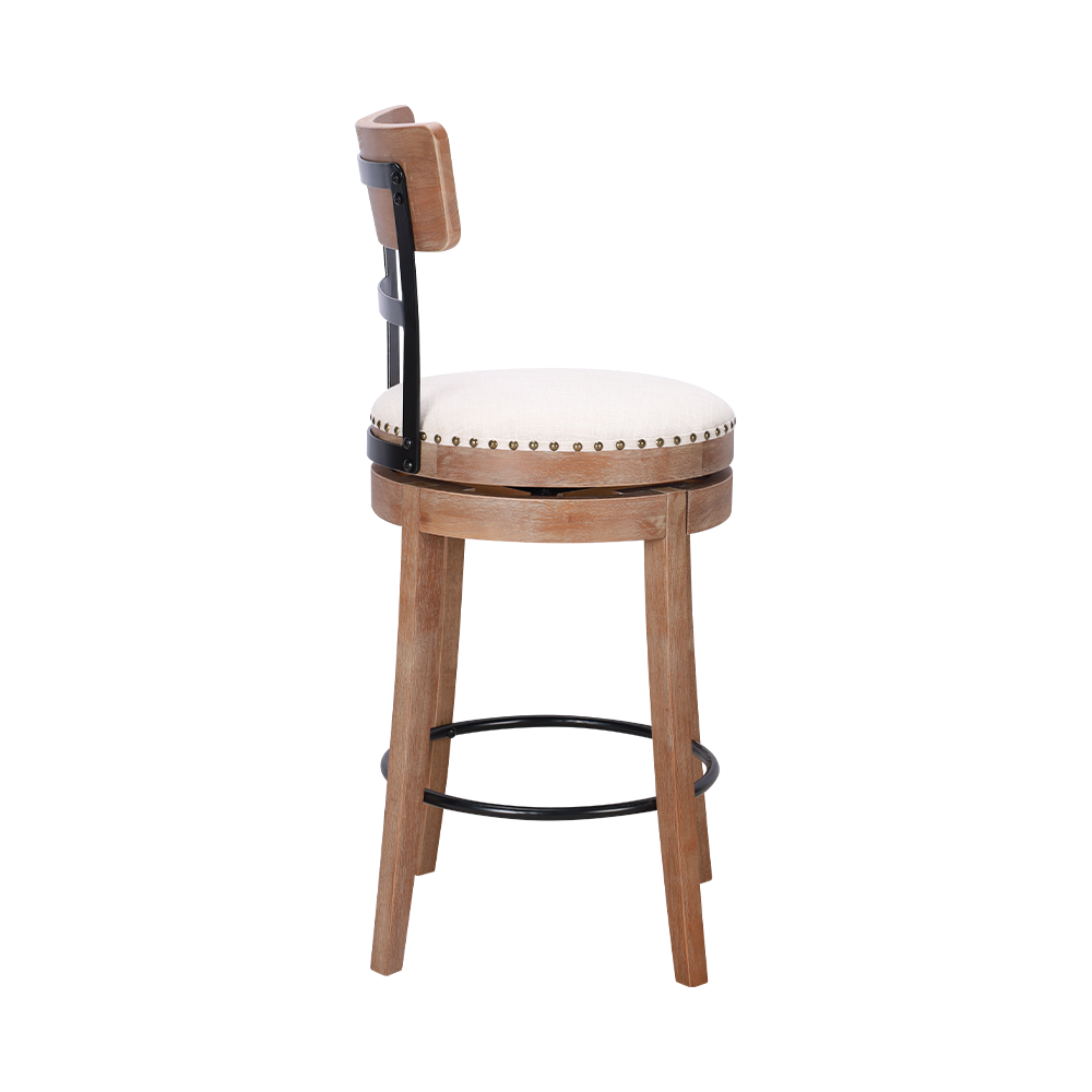 Rubber wood sponge cushion dining chair