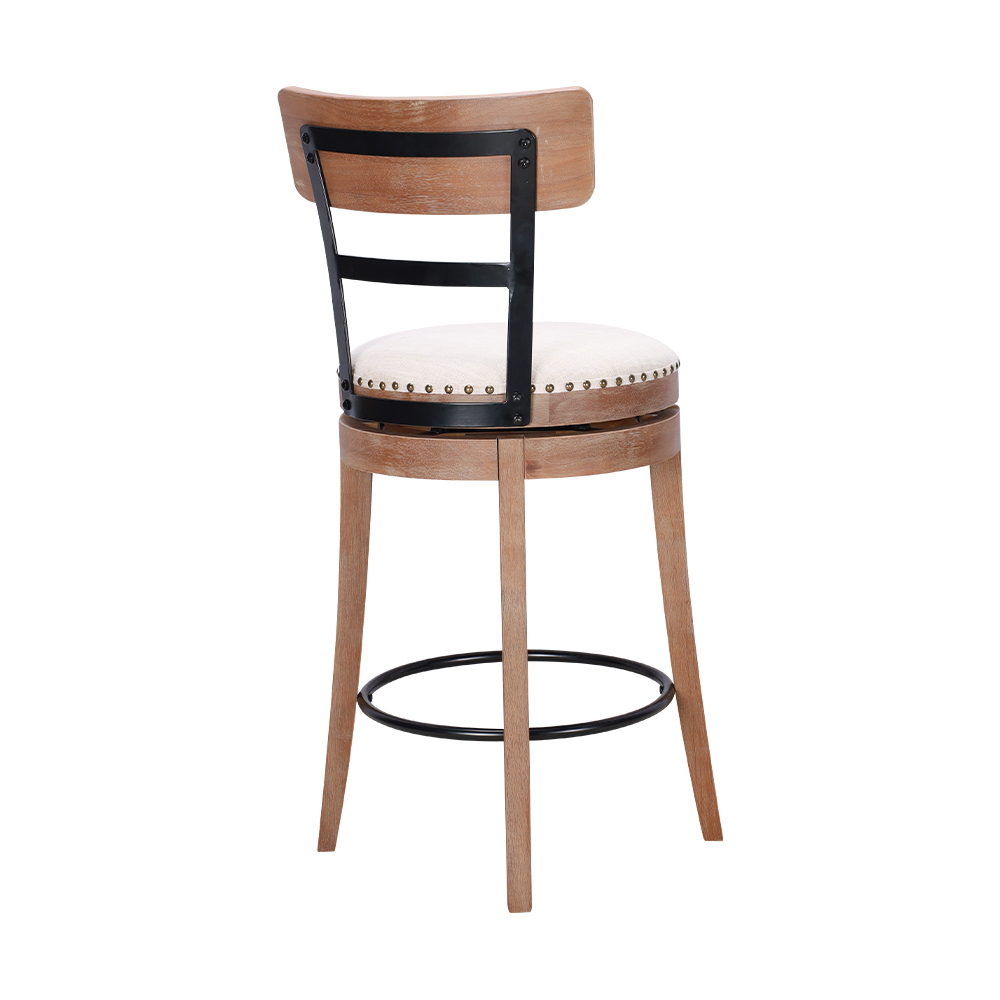 Rubber wood sponge cushion dining chair