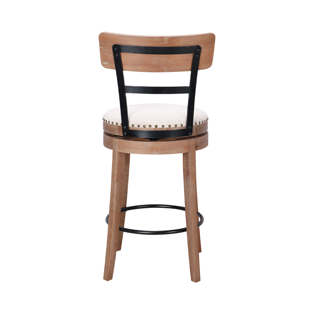 Rubber wood sponge cushion dining chair