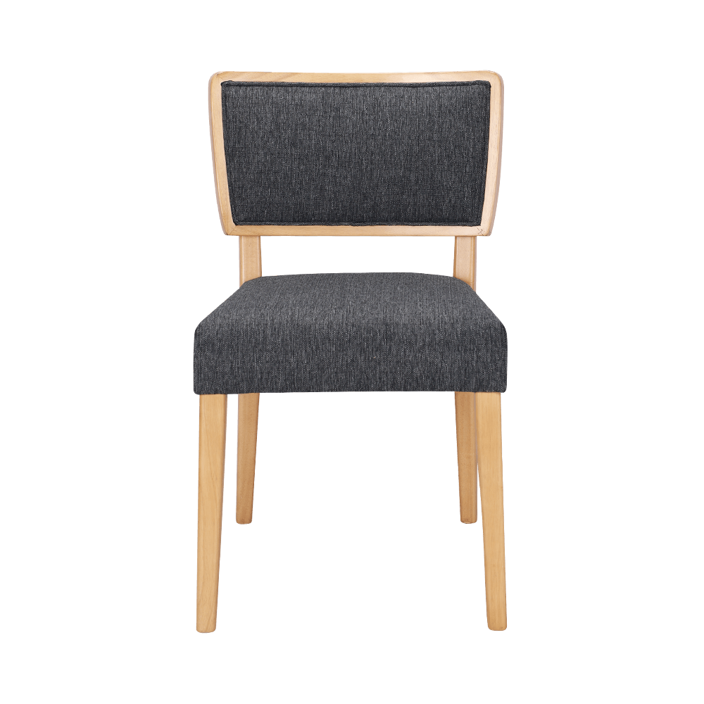 Leather Foam Cushion Solid Wood Dining Chair