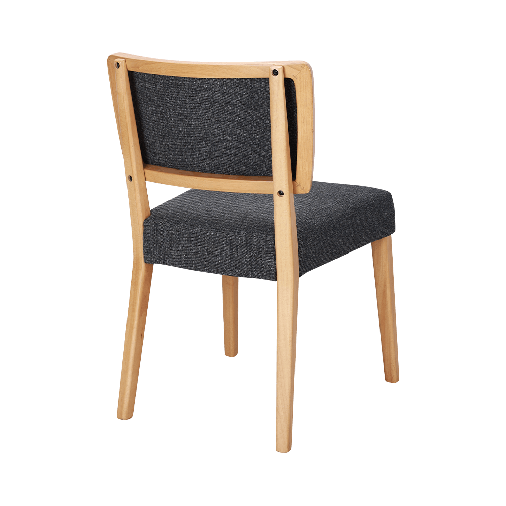 Leather Foam Cushion Solid Wood Dining Chair