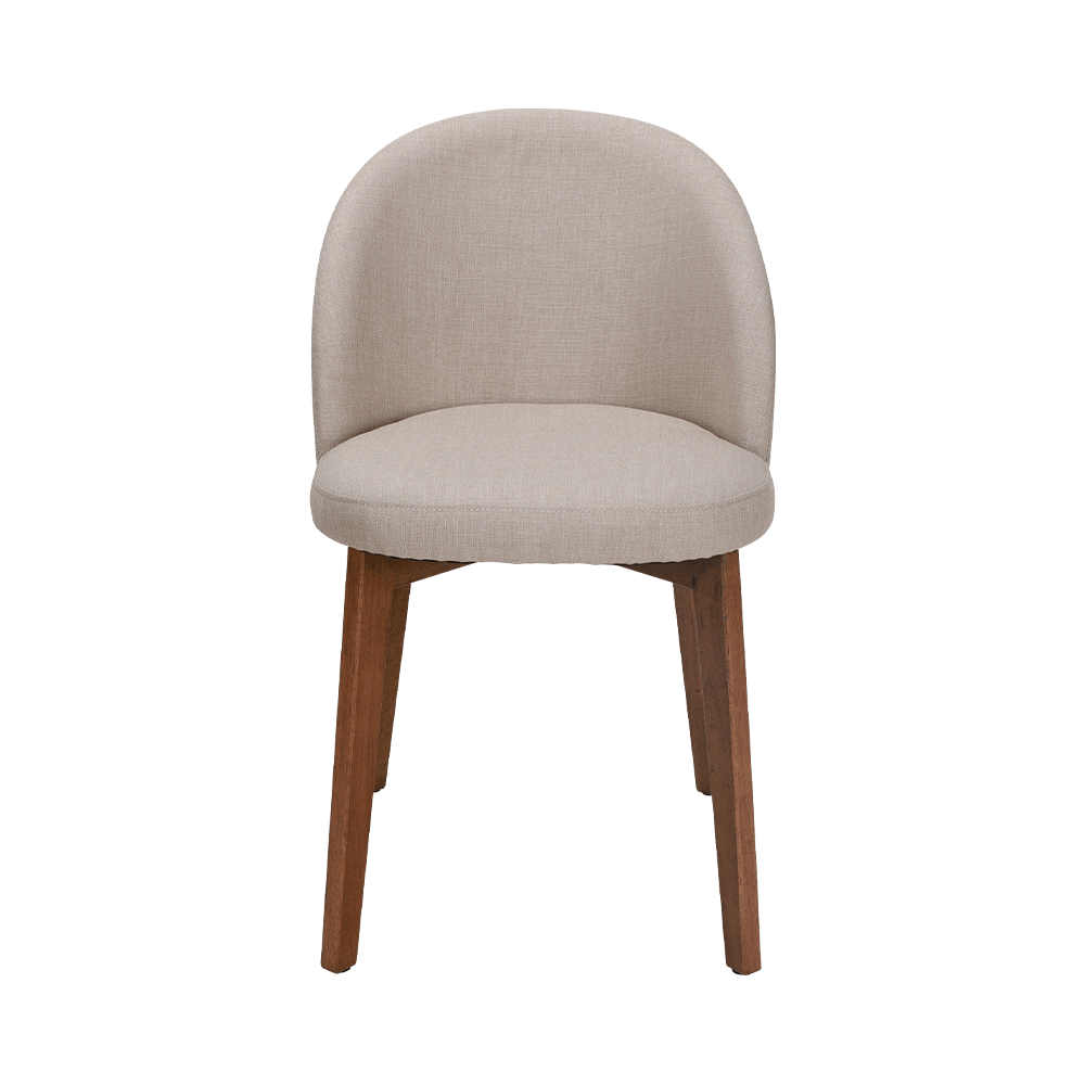 Armless solid wood dining chair