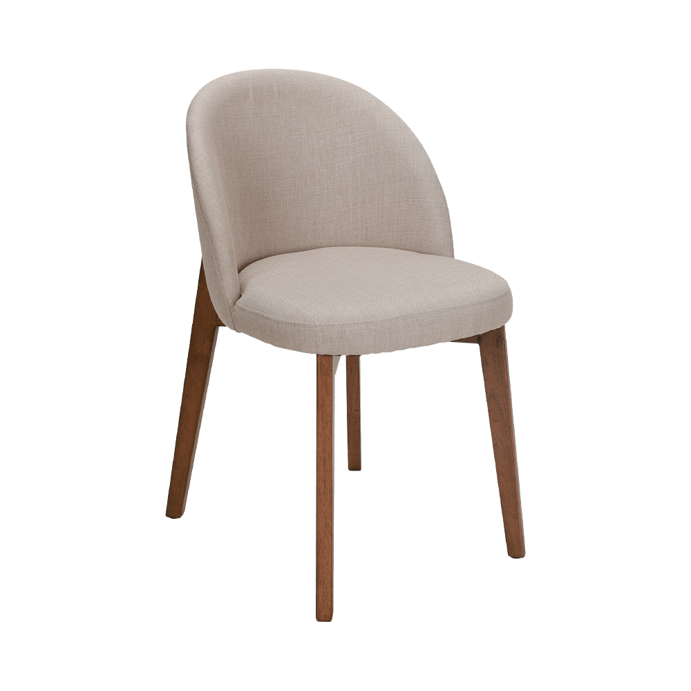 Armless solid wood dining chair