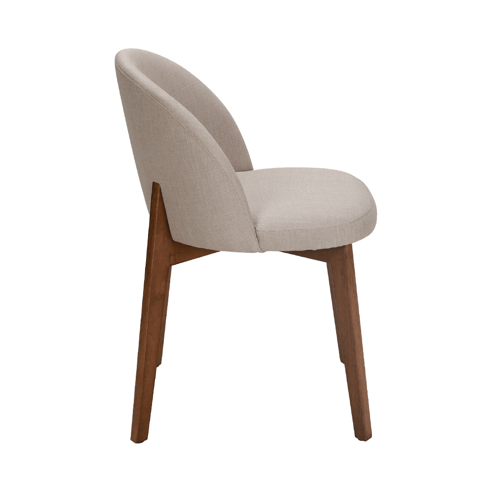 Armless solid wood dining chair