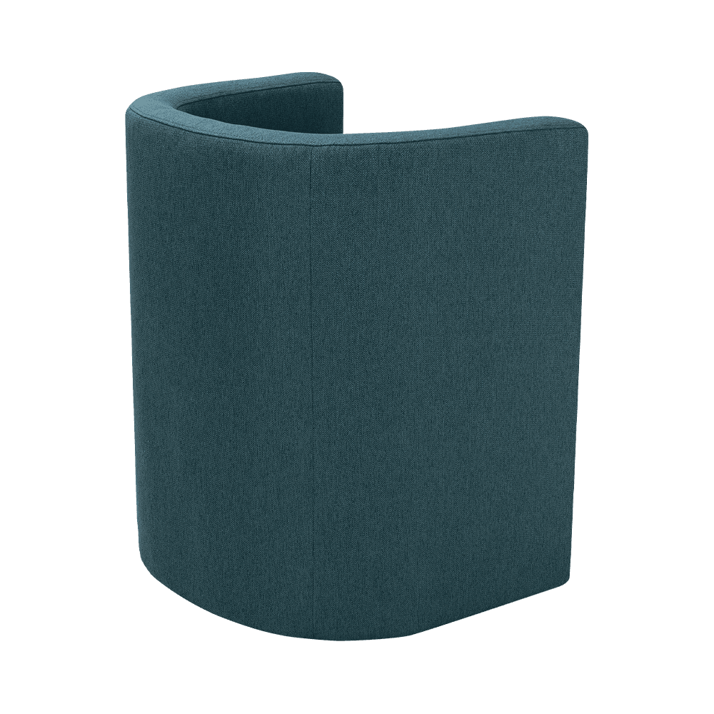 Navy Blue Wooden Frame Resting Chair