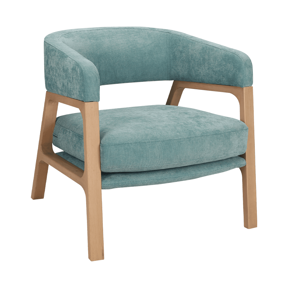 Rubber Wood Sponge Cushion Resting Chair