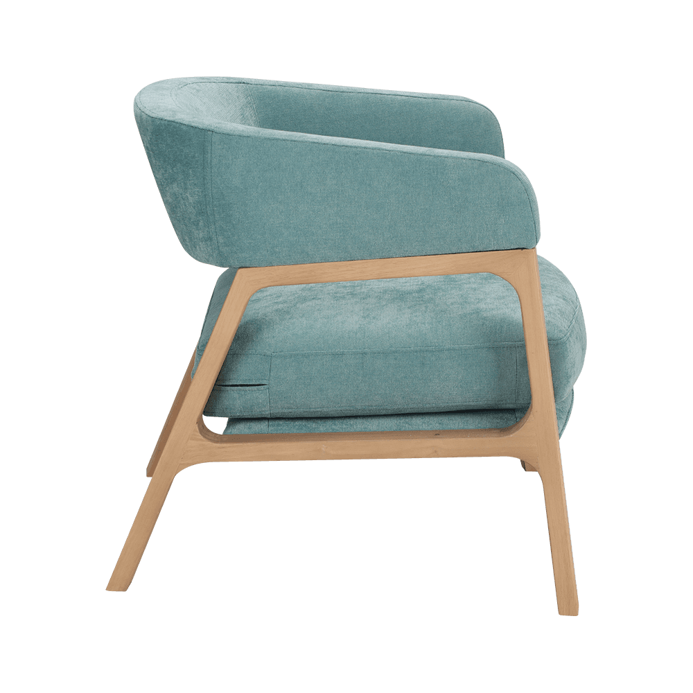 Rubber Wood Sponge Cushion Resting Chair