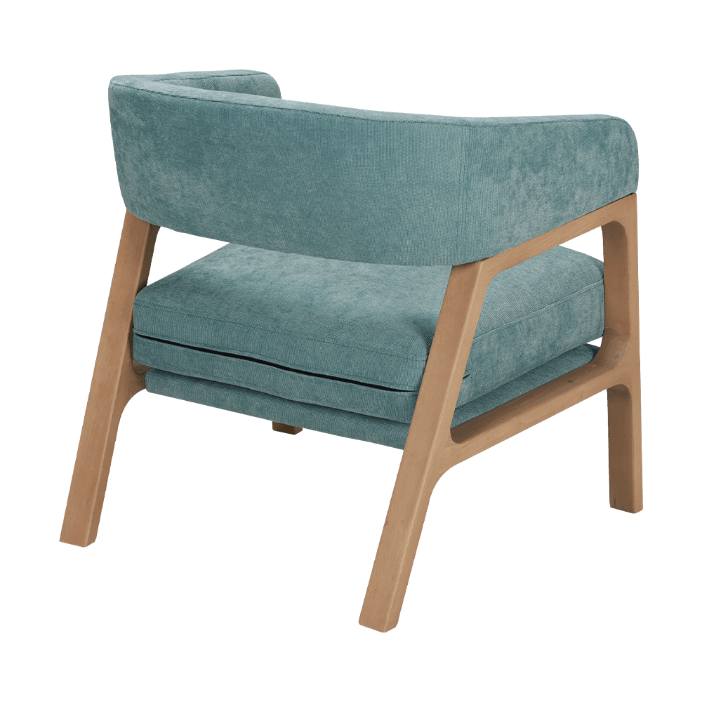 Rubber Wood Sponge Cushion Resting Chair