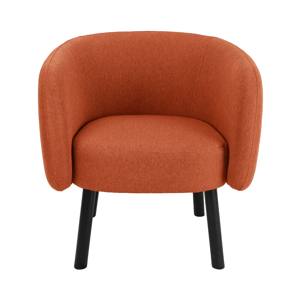 Fabric solid wood dining chair