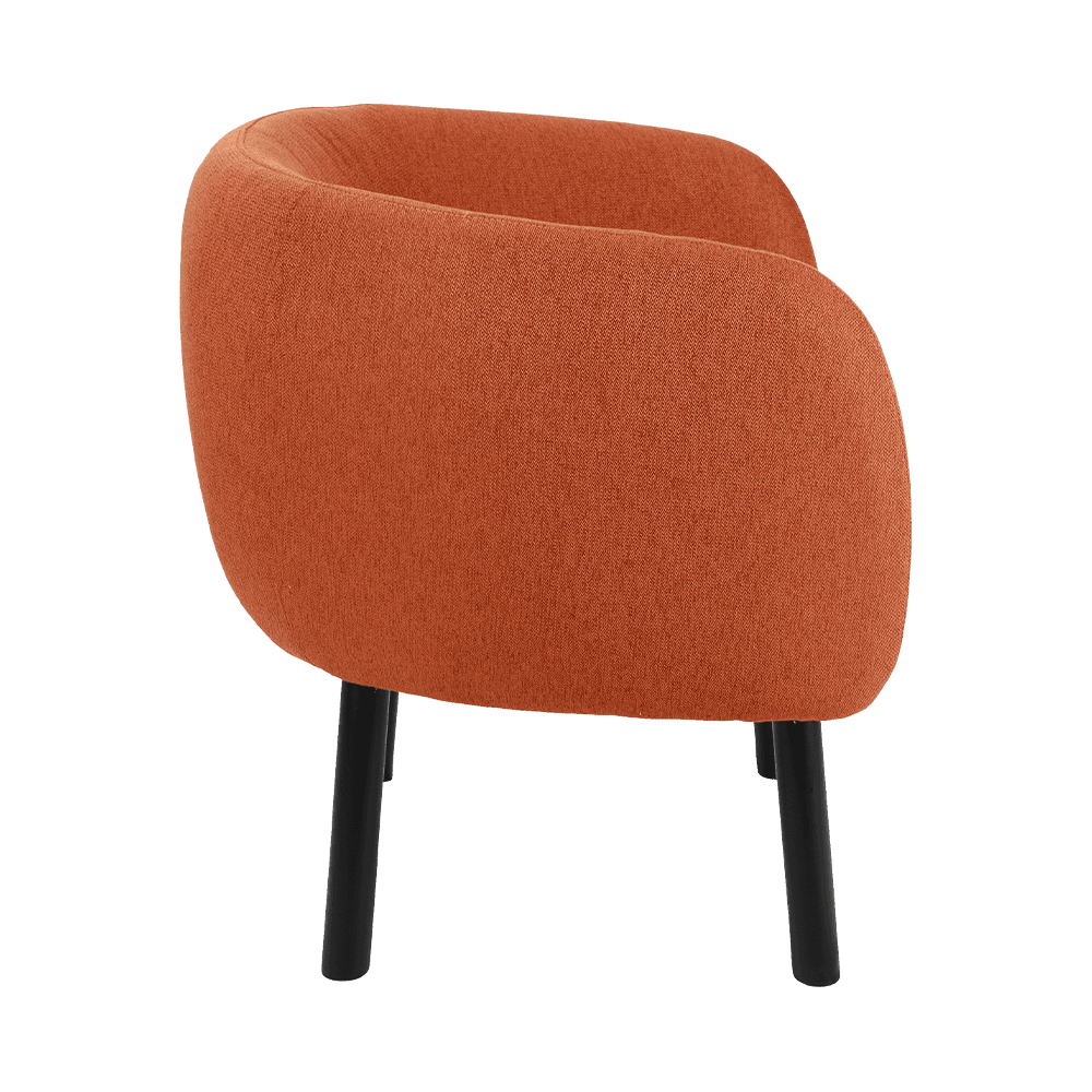 Fabric solid wood dining chair
