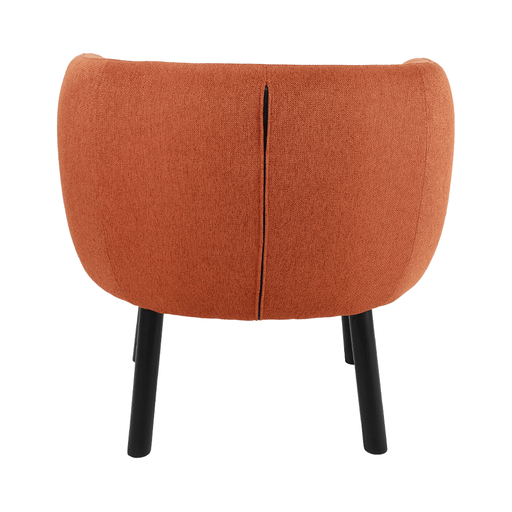 Fabric solid wood dining chair