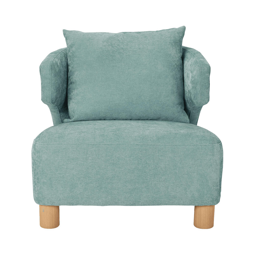 Single lounge chair with armrests