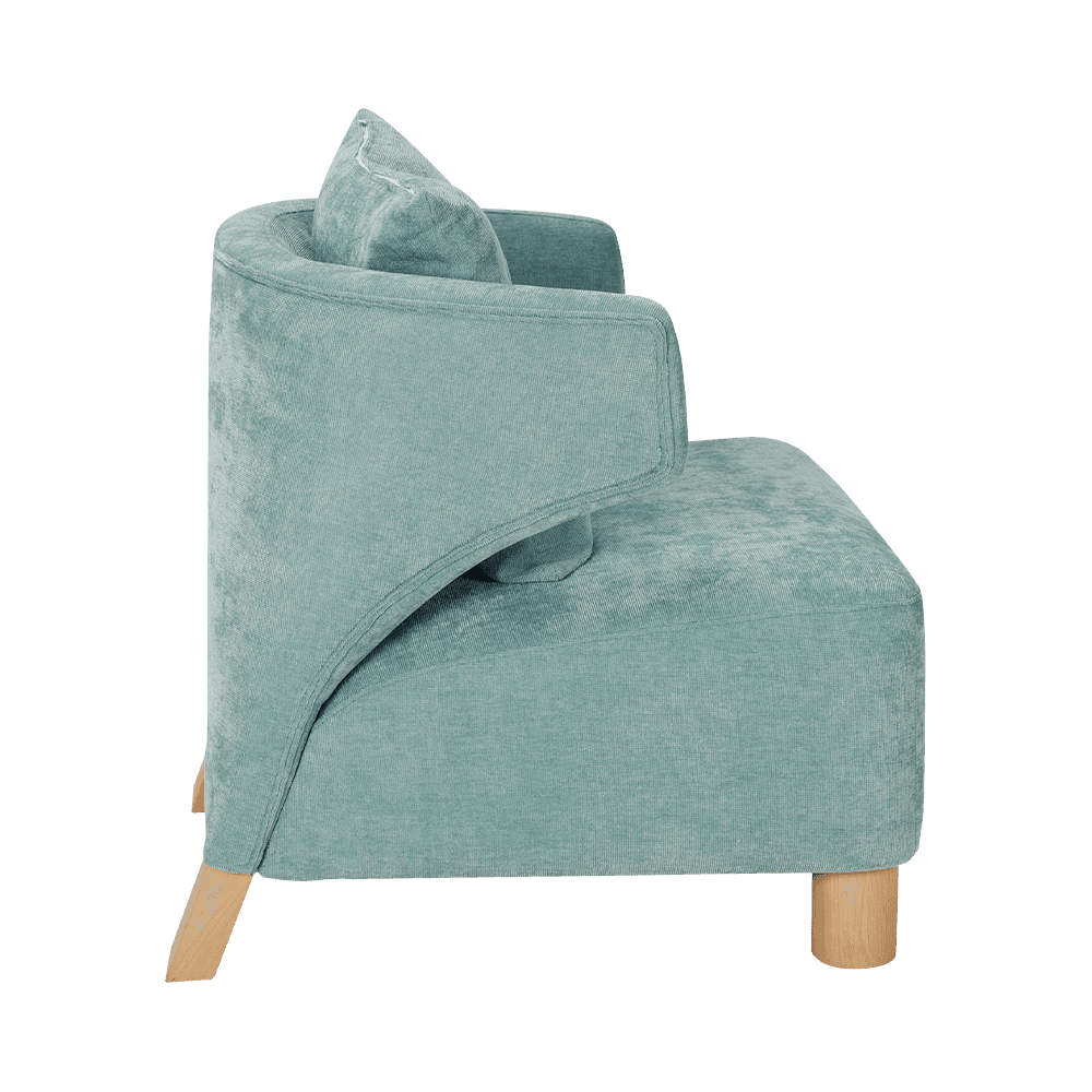 Single lounge chair with armrests