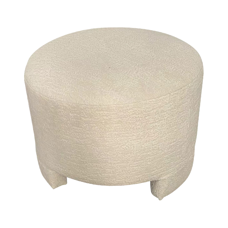 White round sponge Ottoman
